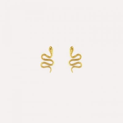 Pendientes serpiente dorada Pendientes serpiente dorada